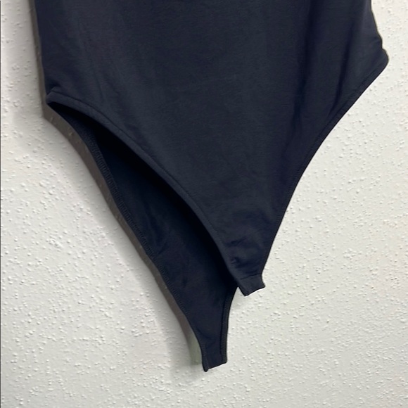 Zara Black Asymmetrical Cut Out Bodysuit - Picture 5 of 5